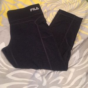 Charcoal grey cropped leggings