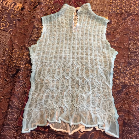 Green waffle top