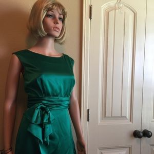 Emerald green dress