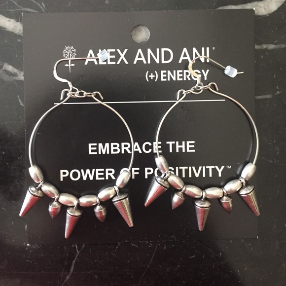 Alex and Ani spike of courage earrings