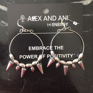 Alex and Ani spike of courage earrings