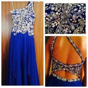 Long Royal blue dress