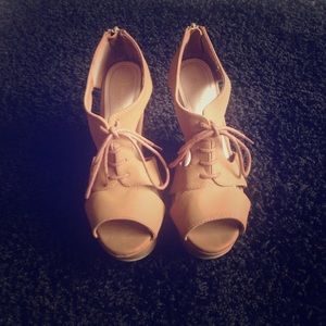 Beige Wedges