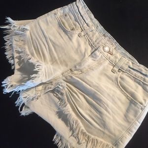 Free People Jean Shorts