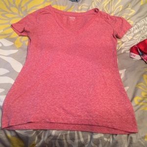 Plain brick red v neck