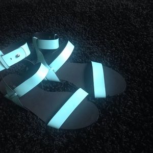 Teal sandals