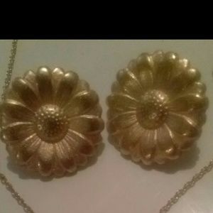 Vintage sunflower earings