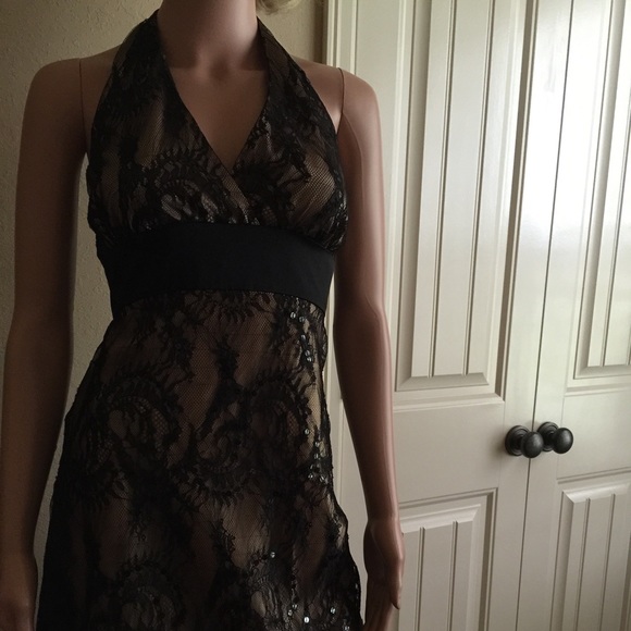 Jones New York Black Dressy Halter Dress