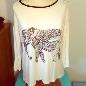 Elephant long sleeve top.
