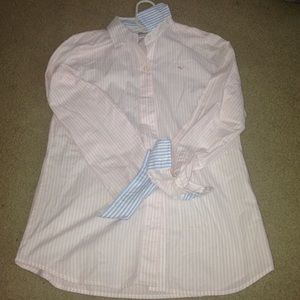 VINEYARD VINES SEERSUCKER OXFORD BUTTONDOWN SIZE 2