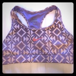 Purple Aztec Nike pro sports bra