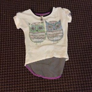 Kids top with owls