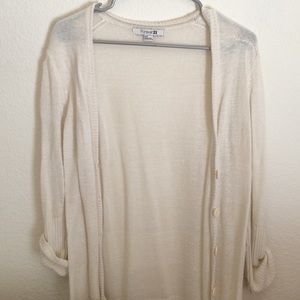 Forever21 cream cardigan