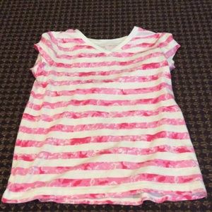 Kids pink striped top