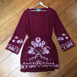 Burgundy Dress