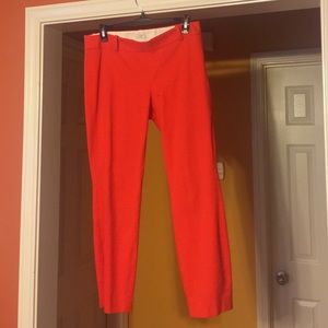 Orange J Crew ankle/Capri pant