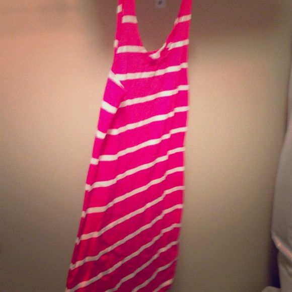 Forever 21 pink and white striped dress
