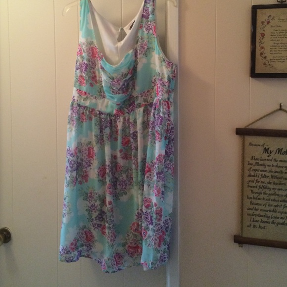 Floral fit and flare dress (worn ONCE)