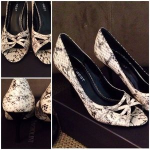 Snake skin mine west heels