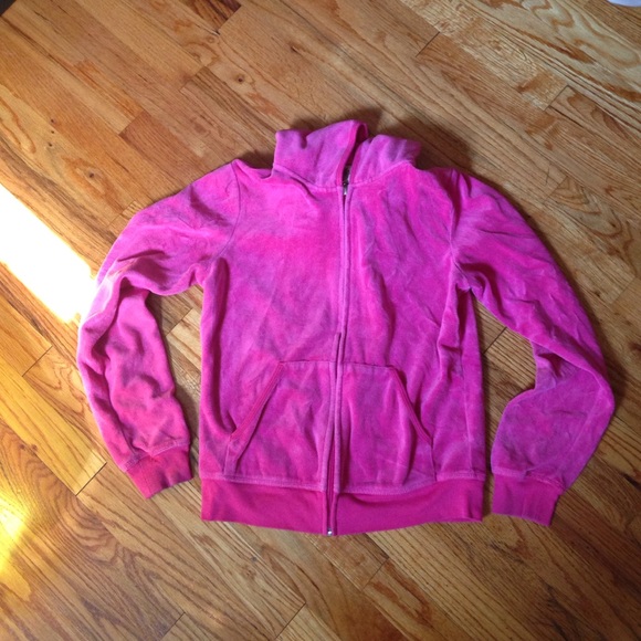 Hot pink velour jacket