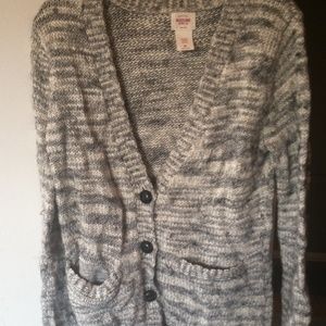 Oversized grey knit mossimo cardigan
