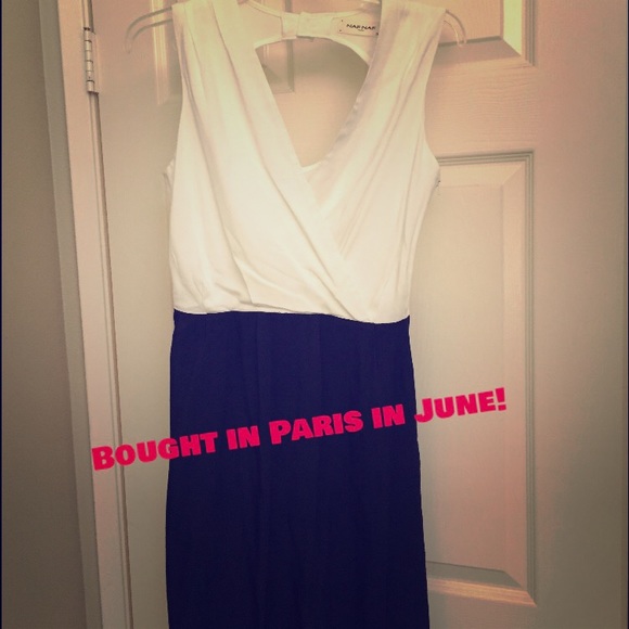 Naf Naf Paris Dresses & Skirts - Gorgeous Naf Naf Paris navy/white dress!