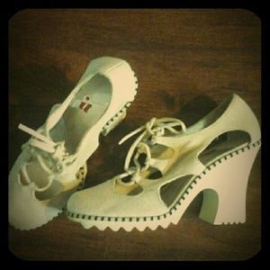 **Host Pick**Isabel Toledo Linen Block Heels