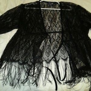 Hot and sultry lace coverup.