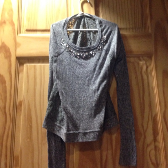 'Hollister' gray long sleeve shirt. Size- XS