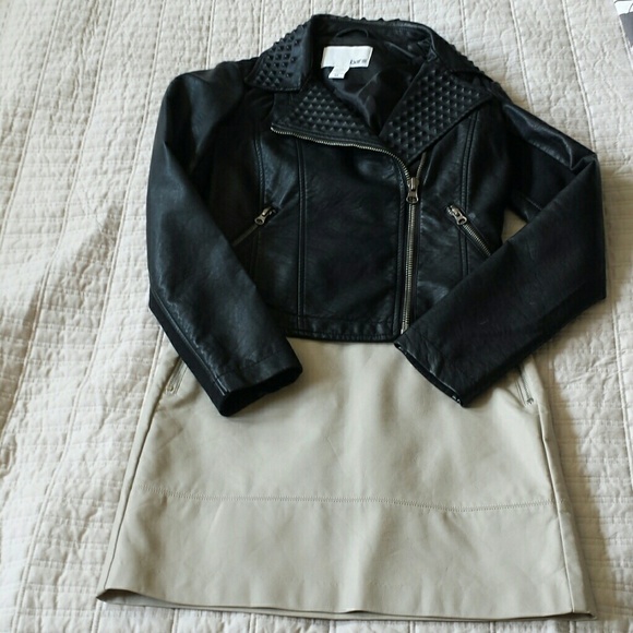 Bar III Black Moto Jacket