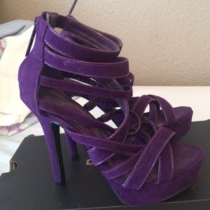 Purple Strappy heels
