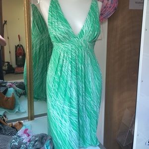 Tart line printed jersey knit dress