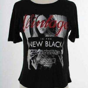 SALE! Vintage is the new black! Graphic Tee