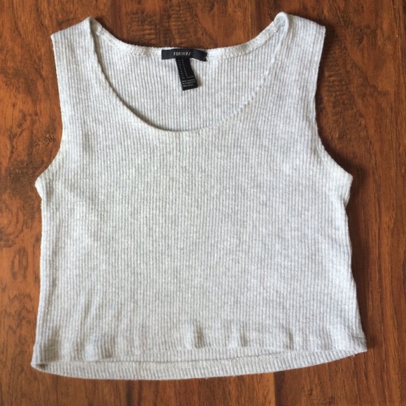 Ribbed crop tank