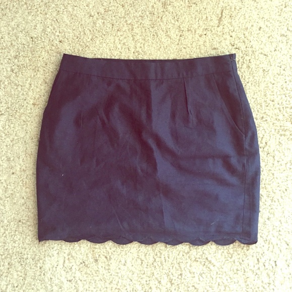 Blue Forever 21 Mini Skirt