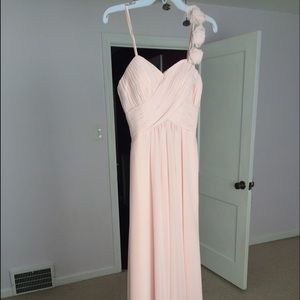 Bill Levkoff Petal Pink Bridesmaid Dress
