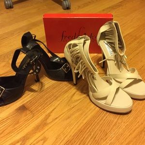 Two pair high hill shoes