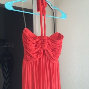 Summery Orange Maxi Dress!