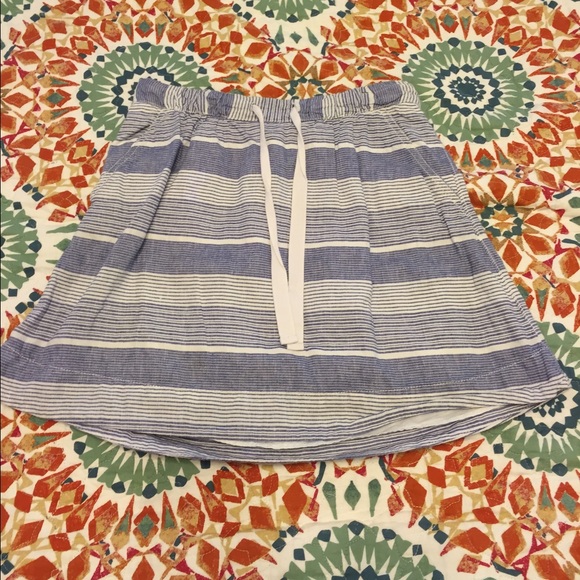 Gap striped chambray skirt
