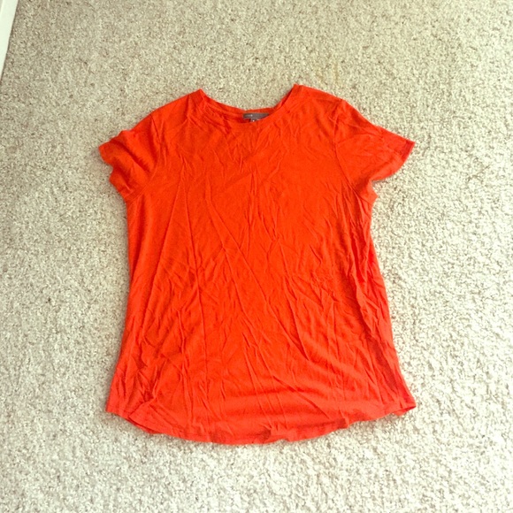 Bright orange Vince comfort tee