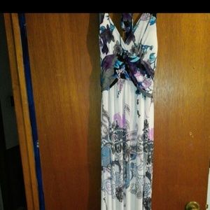 Halter style maxi dress.