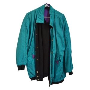 reversible neon windbreaker
