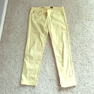 Yellow stilt crop AG jeans
