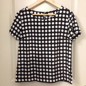 J. Crew polka dot top