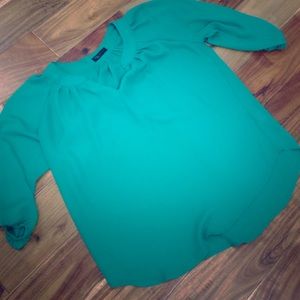 Emerald green blouse