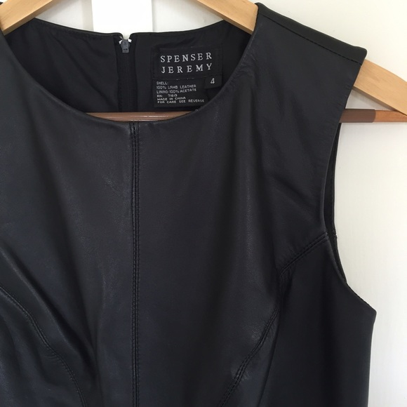 Vintage Dresses & Skirts - Lamb leather dress!