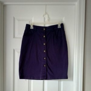 Denim pencil skirt