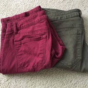 Colored jeans