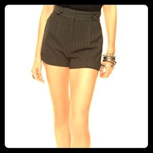 Forever 21 grey pinstriped shorts