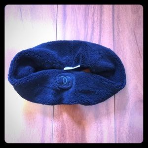 New Authentic Chanel headband plush cc logo